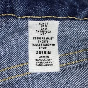 Denim shorts